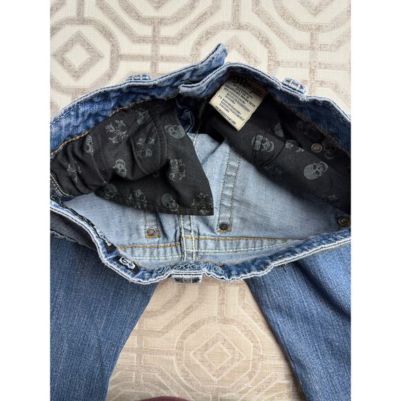 MISS ME Women's Standard Boot Bling Jeweled Jeans Distressed Medium Wash Size 29 - Picture 10 of 10